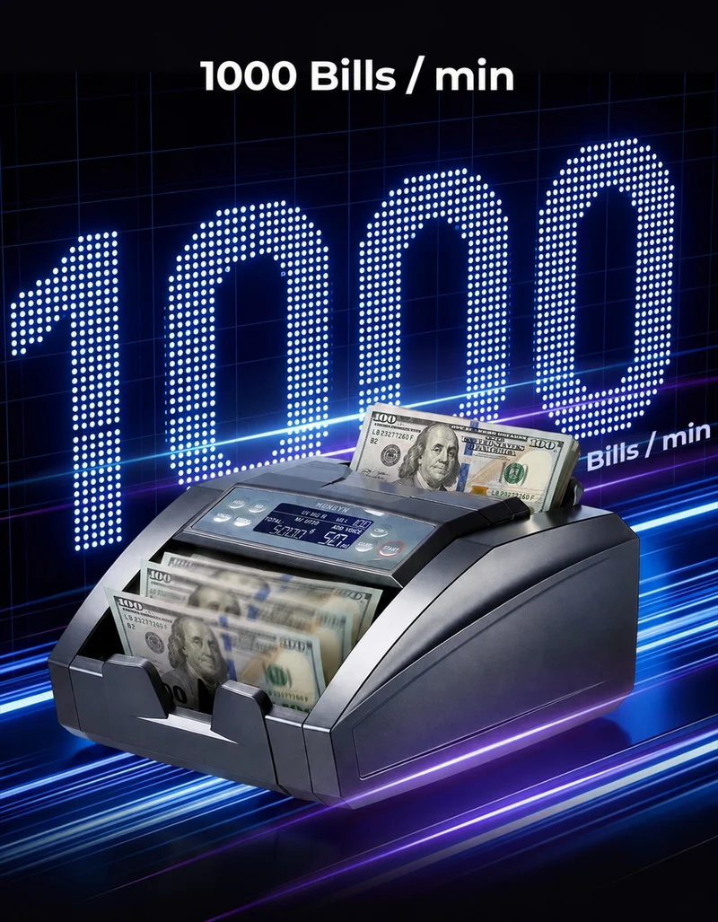 MUNBYN IMC27 Bill Counter with Value Calculation