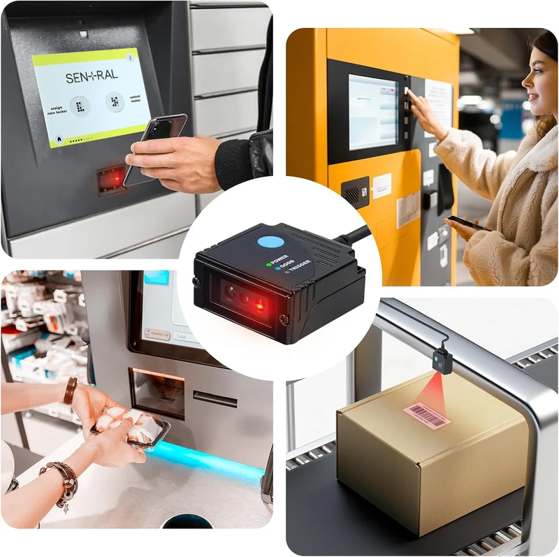 MUNBYN Fixed Mount 1D/2D Barcode Scanner