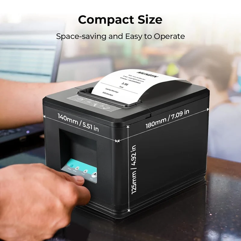 MUNBYN P098 80mm USB Thermal Receipt Printer