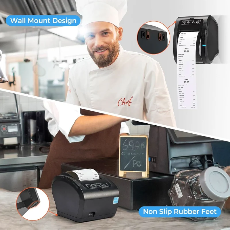 MUNBYN P047 80mm Bluetooth Thermal Receipt Printer