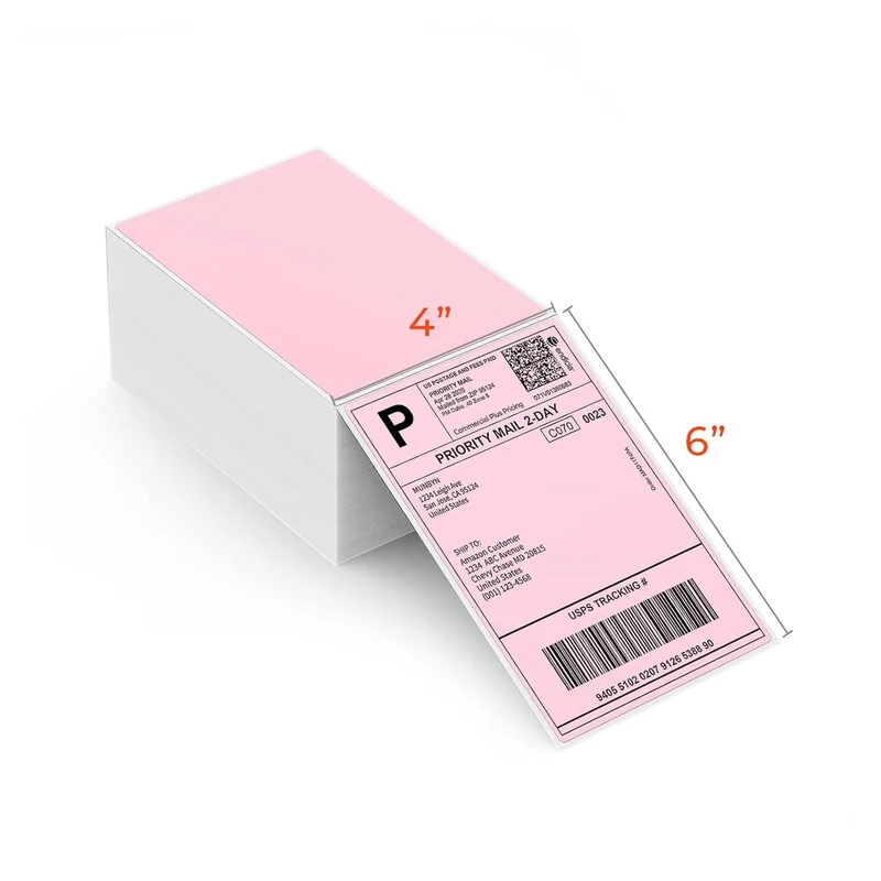 MUNBYN 4x6 Shipping Labels & 2" Round Thermal Labels Combo