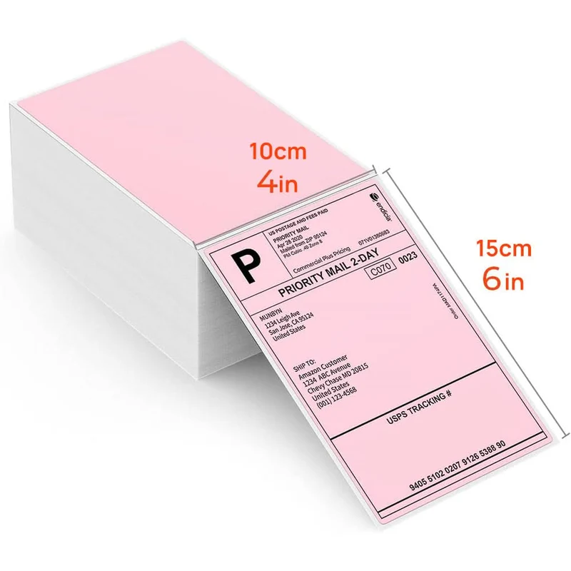 MUNBYN 4x6 Shipping Labels & 2" Round Thermal Labels Combo