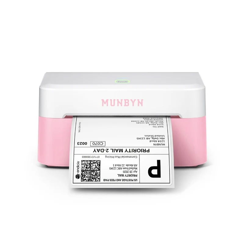 MUNBYN RW403B Bluetooth Thermal Label Printer Starter Bundle