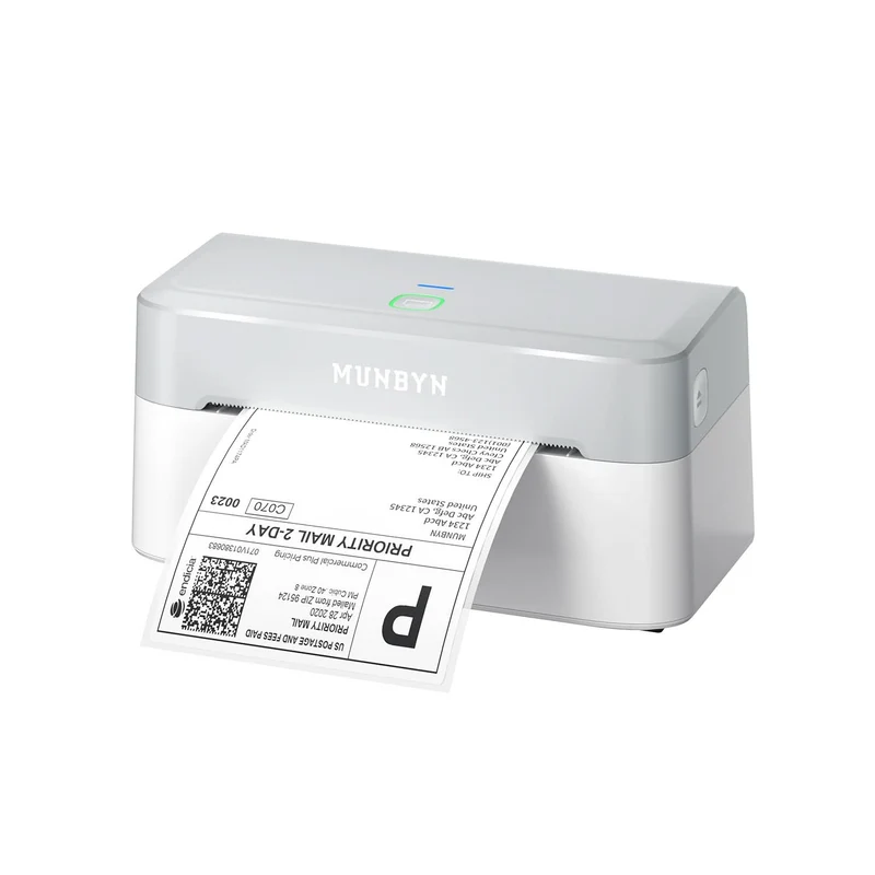 MUNBYN RealWriter 403B Bluetooth Printer & Morandi Labels TikTok Packaging & Branding Elegant Kit