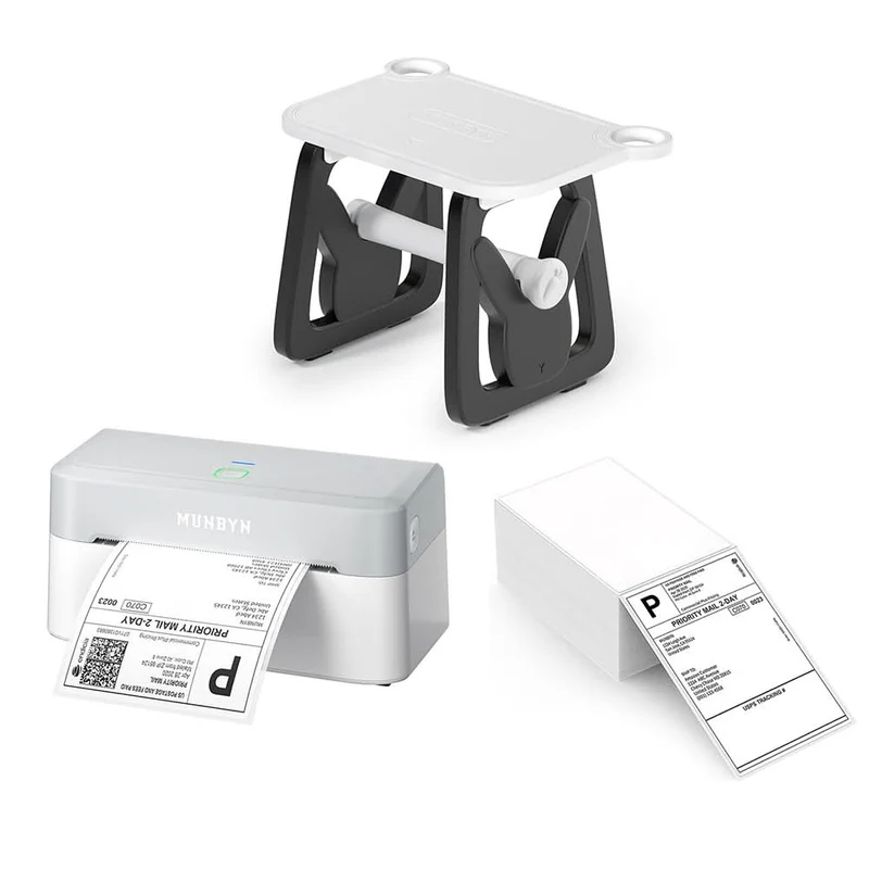 MUNBYN RW403B Bluetooth Thermal Label Printer All-in-One Fulfillment Kit