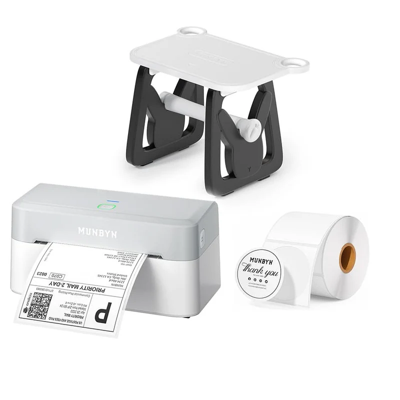 MUNBYN RW403B Bluetooth Thermal Label Printer All-in-One Fulfillment Kit