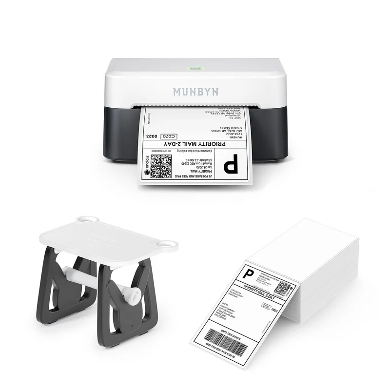 MUNBYN RW403B Bluetooth Thermal Label Printer All-in-One Fulfillment Kit