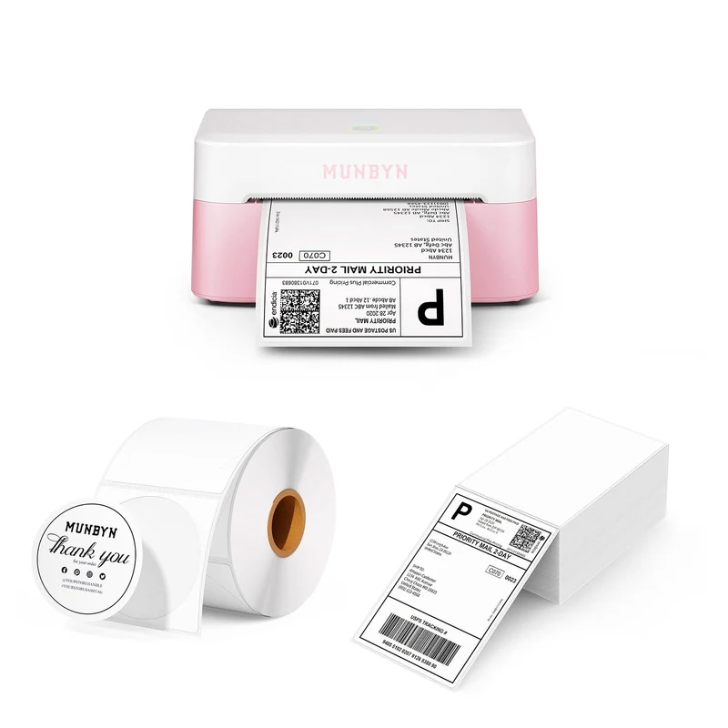 MUNBYN RW403B Bluetooth Thermal Label Printer All-in-One Fulfillment Kit