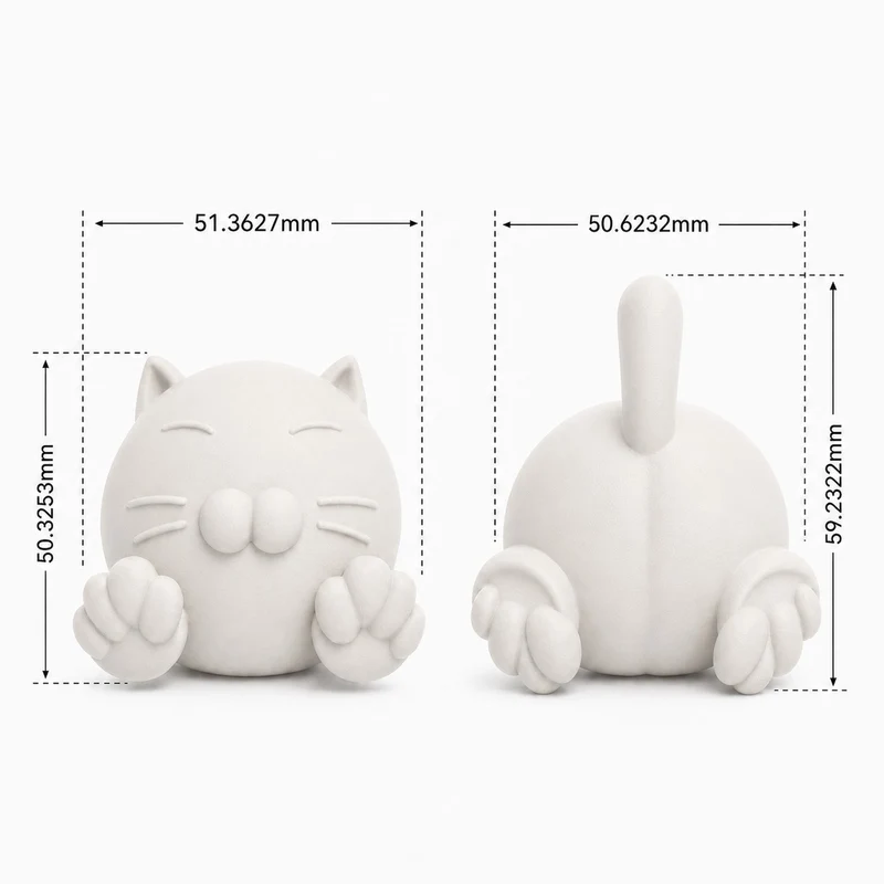 MUNBYN Cat Decor for RW405B Thermal Label Printer Roll Holder