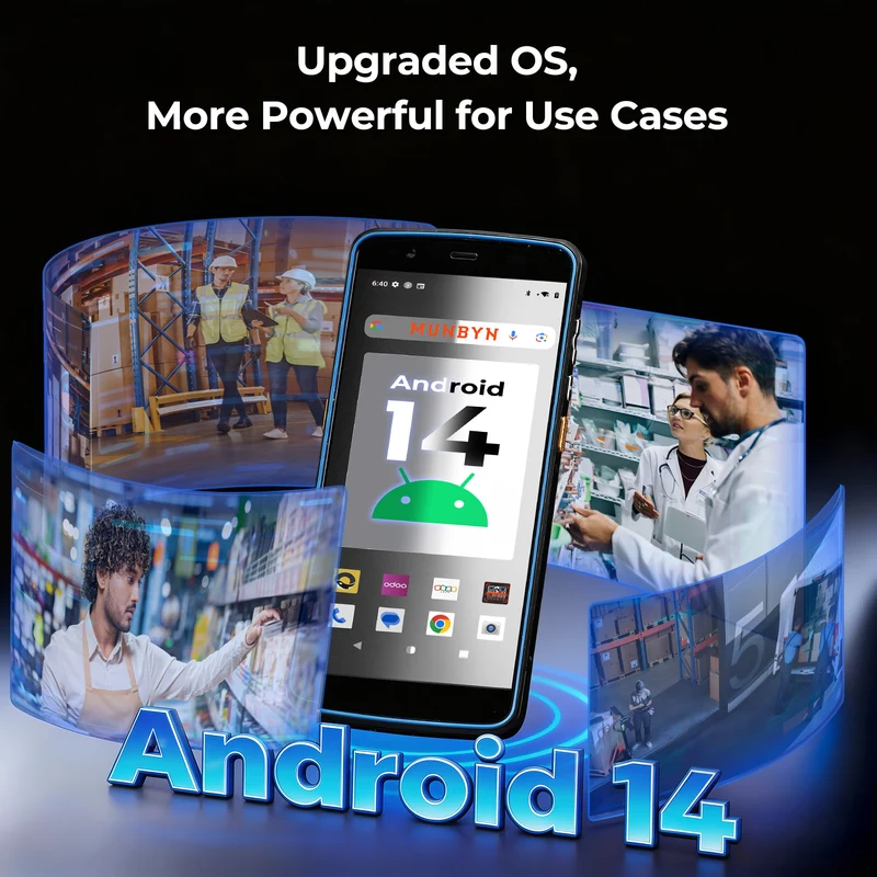 MUNBYN IPDA089Pro Android 14 Rugged Mobile Computer