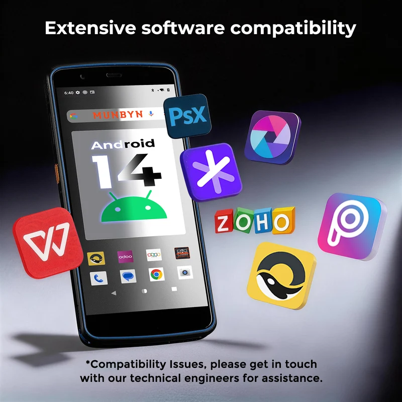 MUNBYN IPDA089Pro Android 14 Rugged Mobile Computer