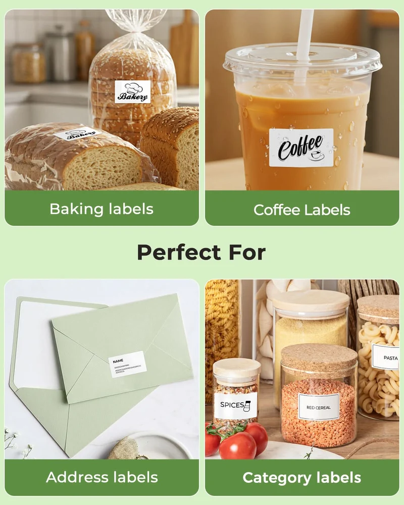 MUNBYN 1.97" x 1.18" Rectangle Thermal Labels for Address and Product Labels