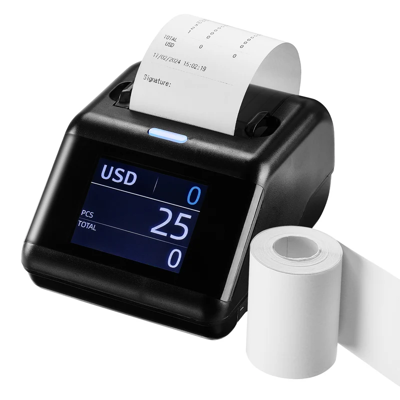 MUNBYN P01 Thermal Receipt Printer for Money Counter Reports