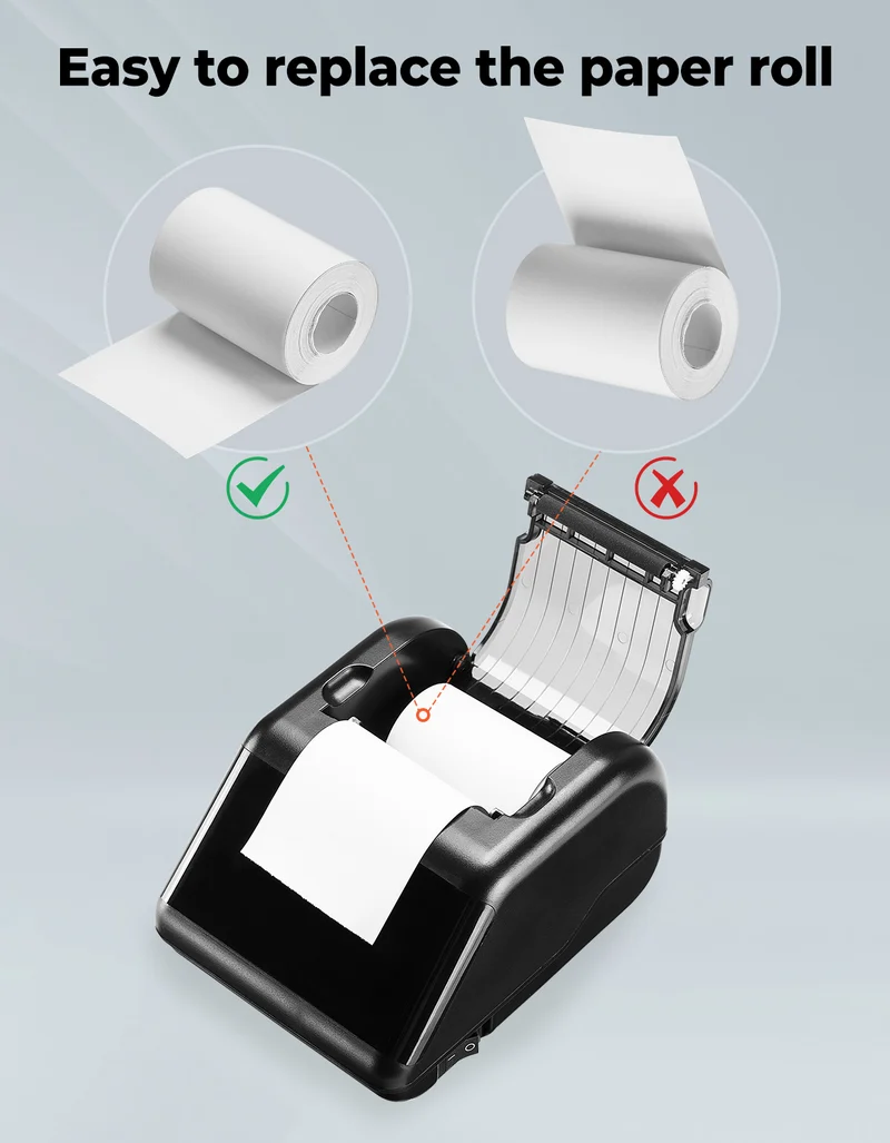 MUNBYN P01 Thermal Receipt Printer for Money Counter Reports