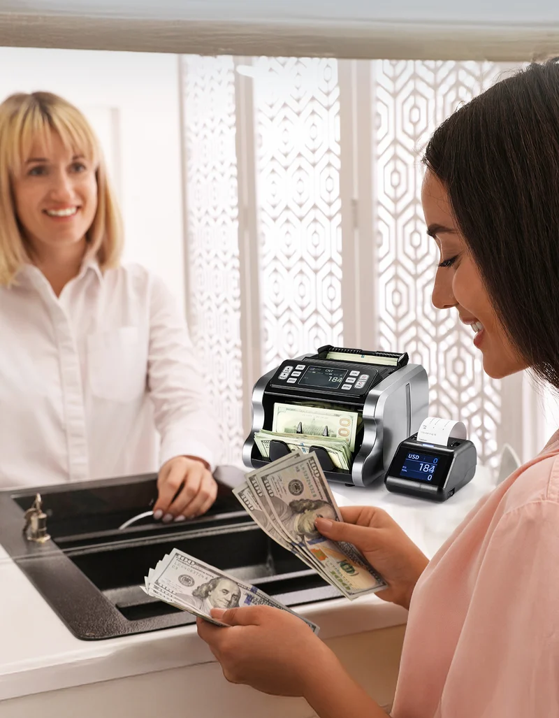 MUNBYN P01 Thermal Receipt Printer for Money Counter Reports