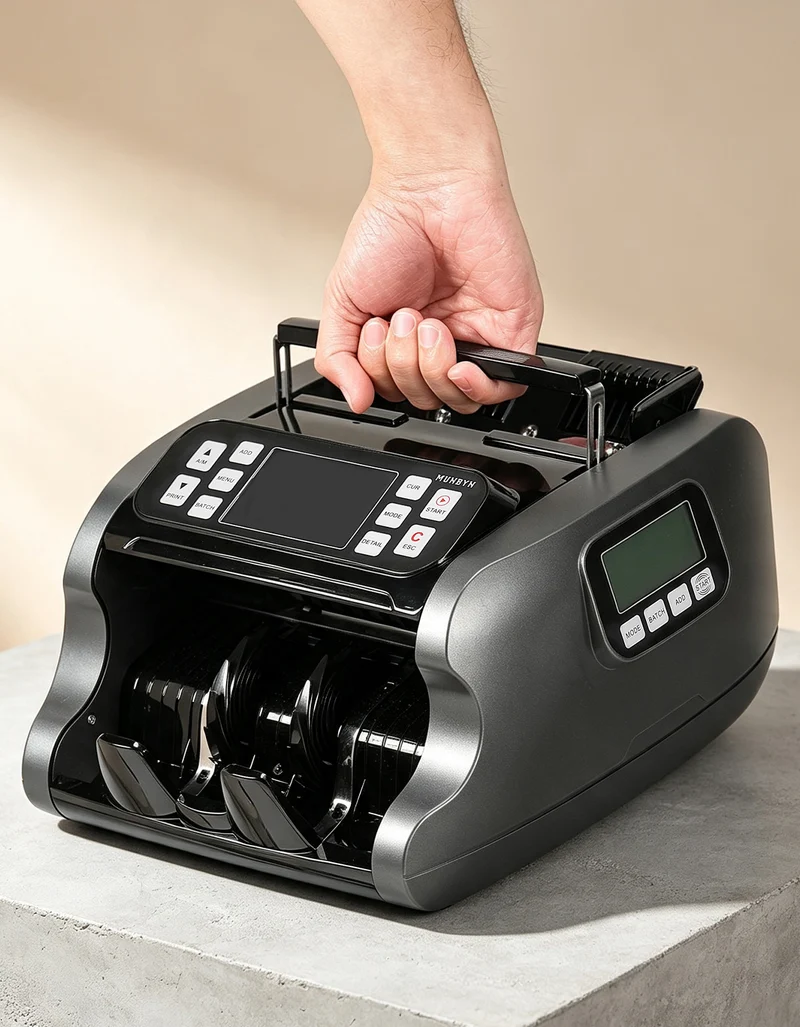 MUNBYN IMC22 Mixed Denomination Money Counter with Dual Display