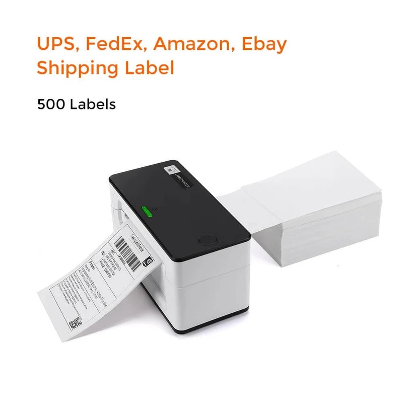 MUNBYN 4x6 Shipping Labels & 2" Round Thermal Labels Combo