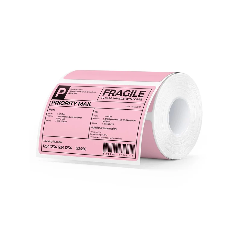 MUNBYN 4" x 3" Rectangle Thermal Labels for Mailing and Barcode Labels