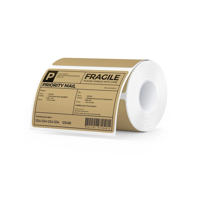 MUNBYN 4" x 3" Rectangle Thermal Labels for Mailing and Barcode Labels