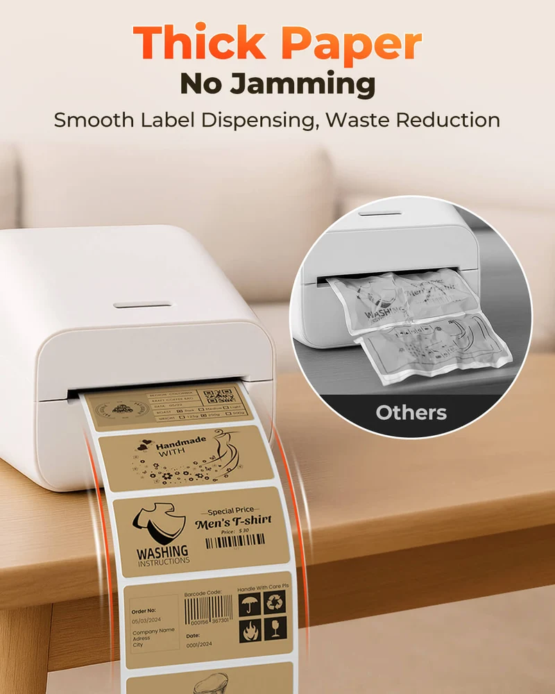 MUNBYN 4" x 2" Rectangle Thermal Labels for Mailing and Barcode Labels