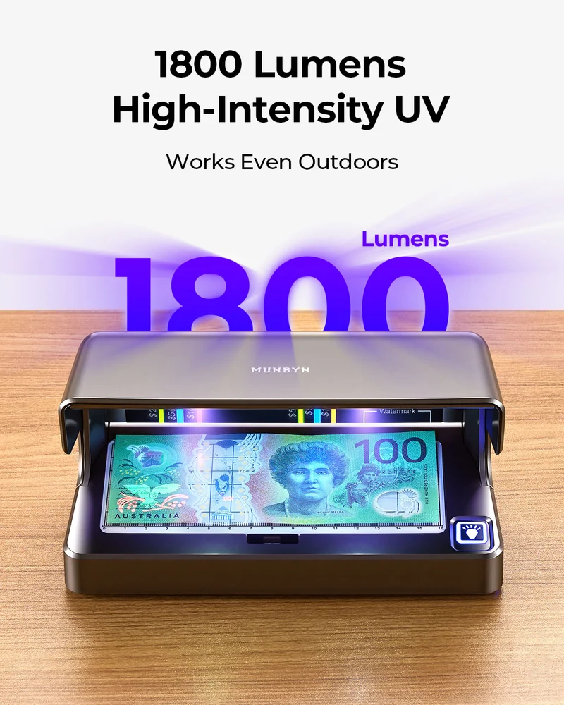 MUNBYN IMC26 Money Detector for Business Cash Verification