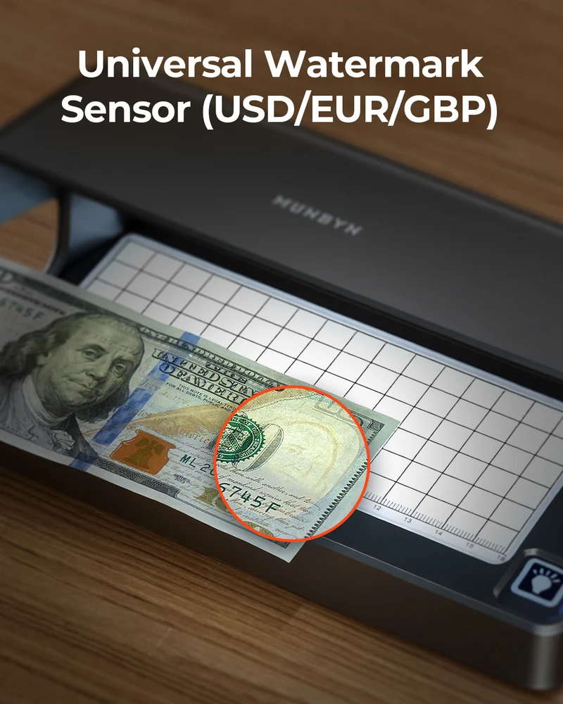MUNBYN IMC26 Money Detector for Business Cash Verification