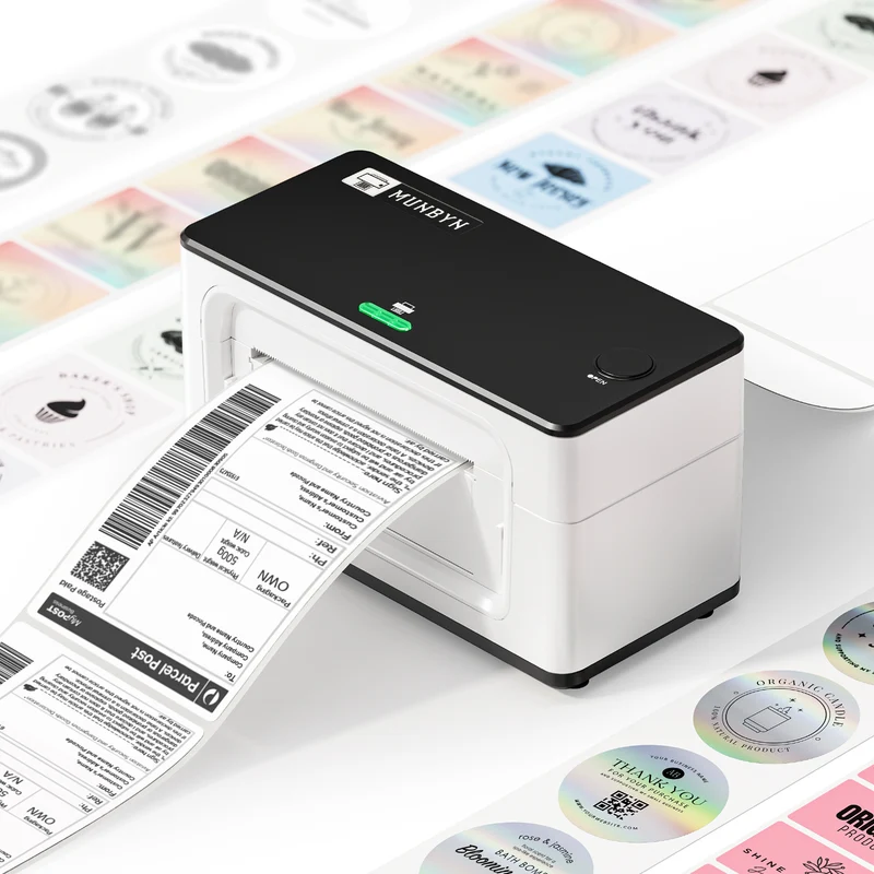 MUNBYN RW941BP 300DPI Bluetooth Thermal Label Printer Kit