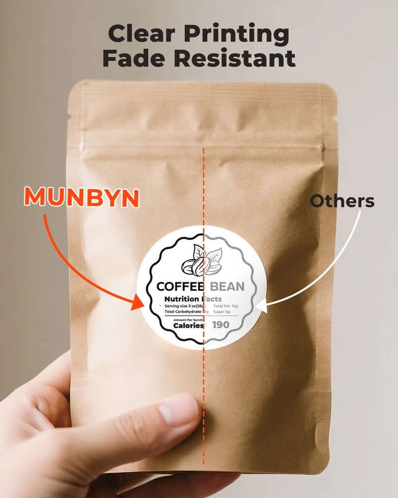 MUNBYN 2" Circle Direct Thermal Labels for Product, Logo and Multi-Purpose Stickers