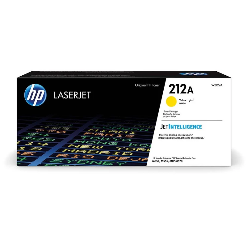 Cartouche de toner d'origine HP 212A jaune - W2122A