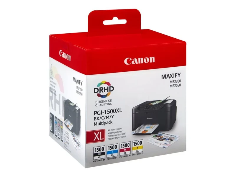 Multipack - Cartouches d'encres Canon PGI-1500XL | Noir-Cyan-Magenta-Jaune | 9182B010