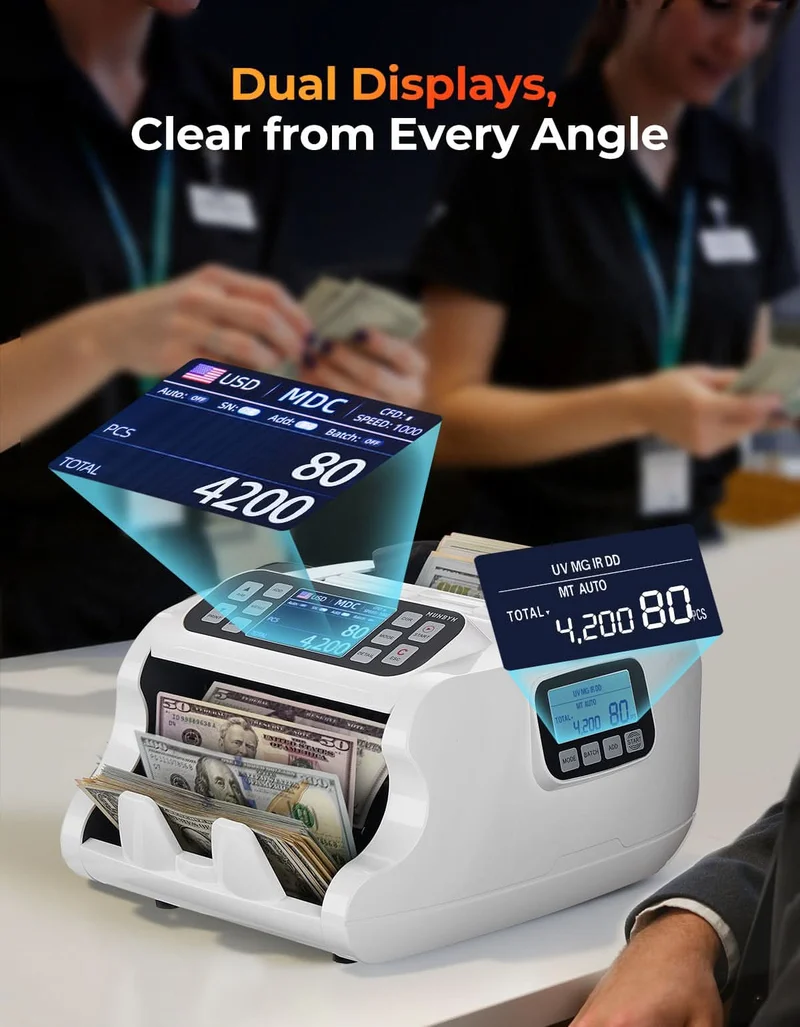 MUNBYN IMC22 Mixed Denomination Money Counter (Upgraded Version of IMC09)