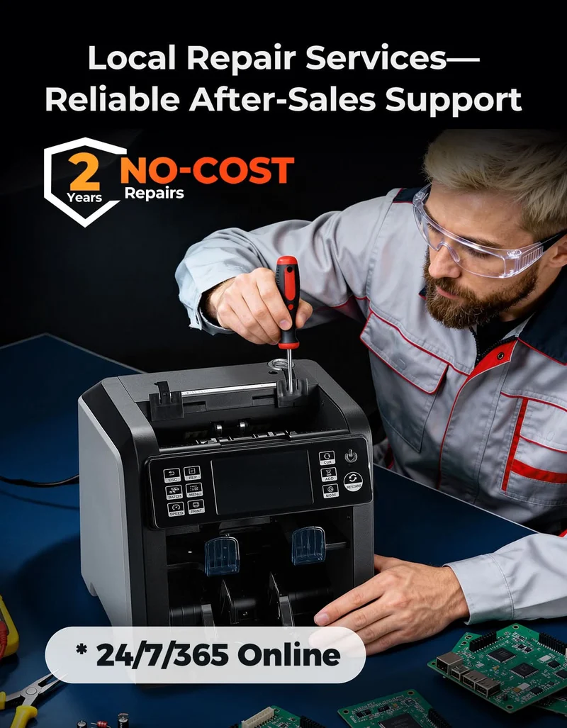 MUNBYN IMC23 Mixed Denomination Money Counter with Thermal Printer