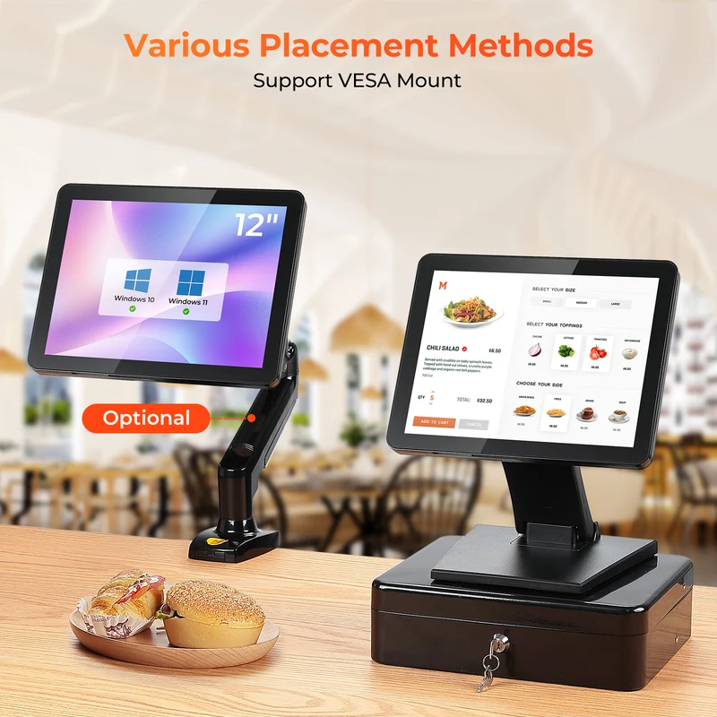 MUNBYN IPTS004 POS Touchscreen Monitor for Retail Checkout
