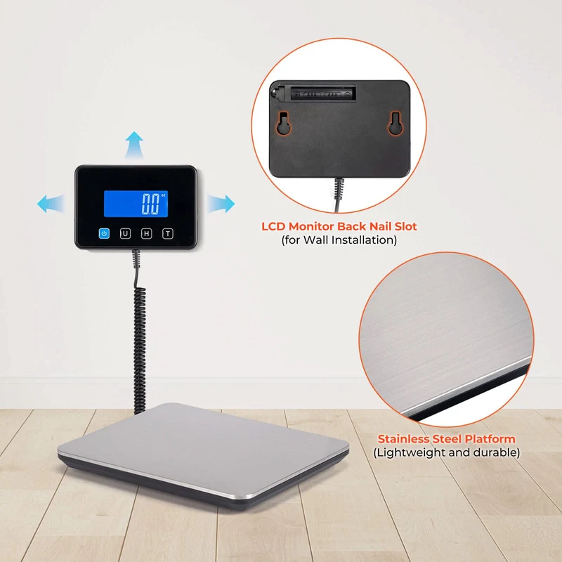 MUNBYN IPS03 440lb Digital Shipping Scale for Heavy Parcels