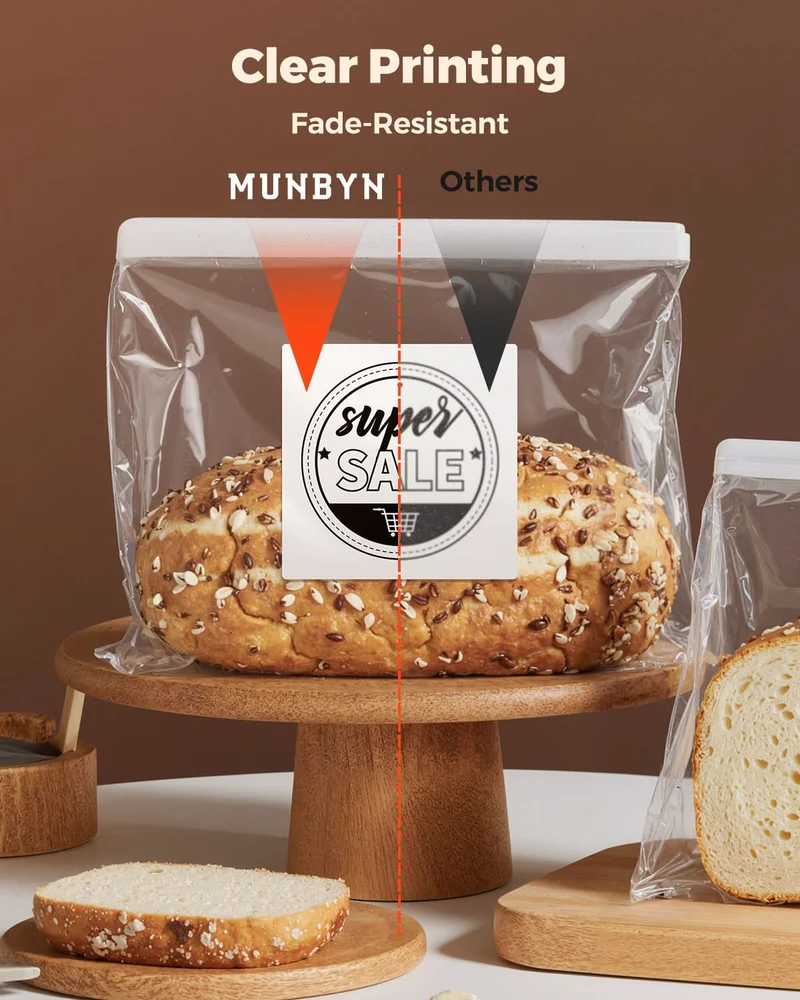 MUNBYN 3" x 3" Square Thermal Labels for Product and Logo Stickers