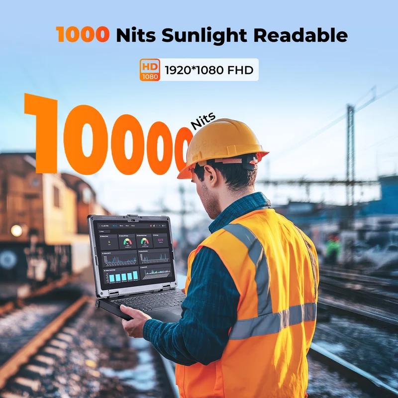 MUNBYN IRX16 Rugged Laptop for Field and Industrial Work