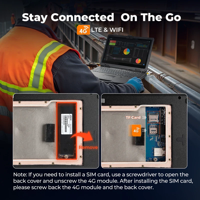 MUNBYN IRX16 Rugged Laptop for Field and Industrial Work