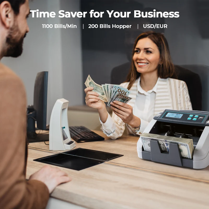 MUNBYN IMC51 Cash Counter Machine with LCD Display