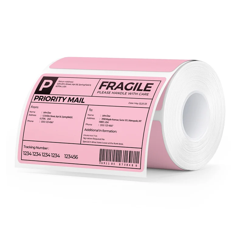 MUNBYN 4" x 3" Rectangle Thermal Labels for Mailing and Barcode Labels
