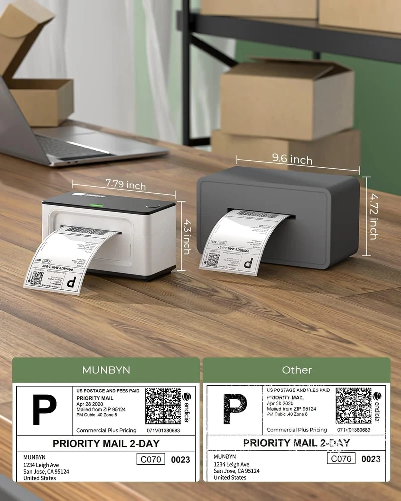 MUNBYN RW941B Bluetooth Thermal Label Printer