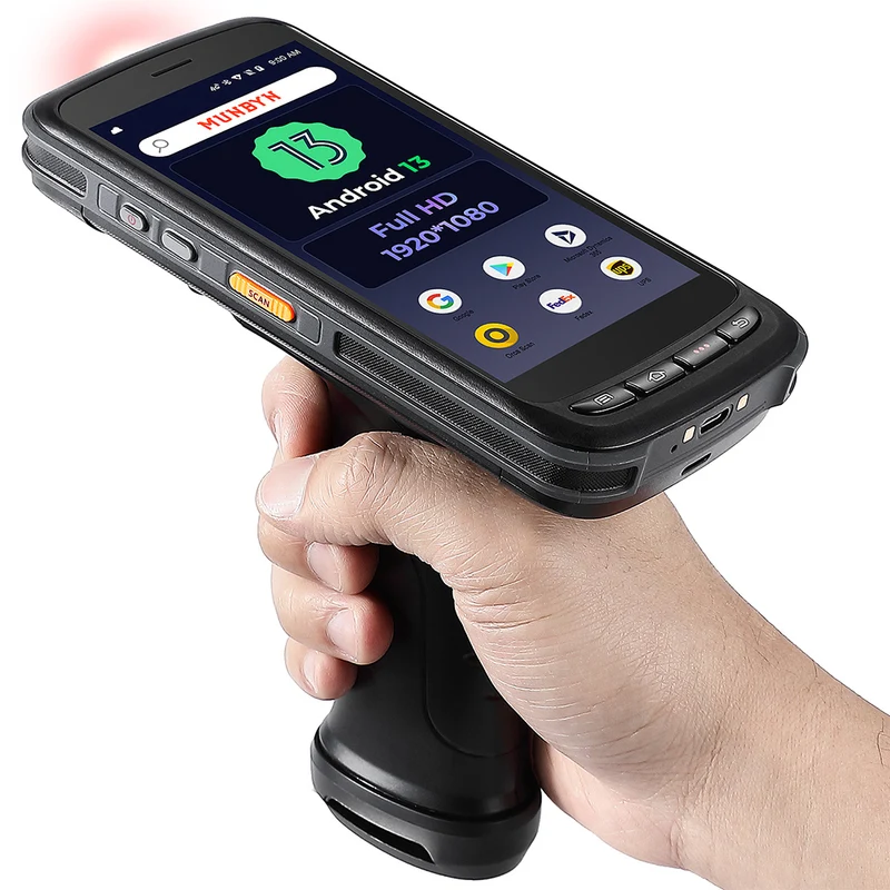 MUNBYN IPDA087P Android 13 Barcode Scanner with Zebra SE4710