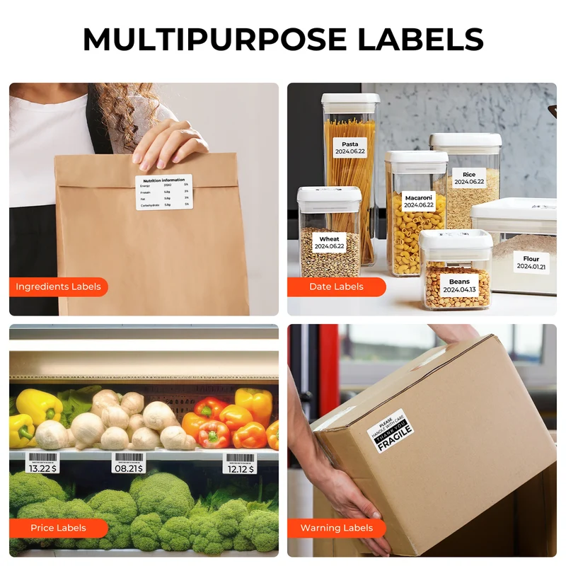 MUNBYN 3" x 2" Rectangle Thermal Labels for Product and Barcode Labels