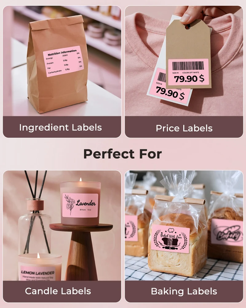 MUNBYN 3" x 2" Rectangle Thermal Labels for Product and Barcode Labels