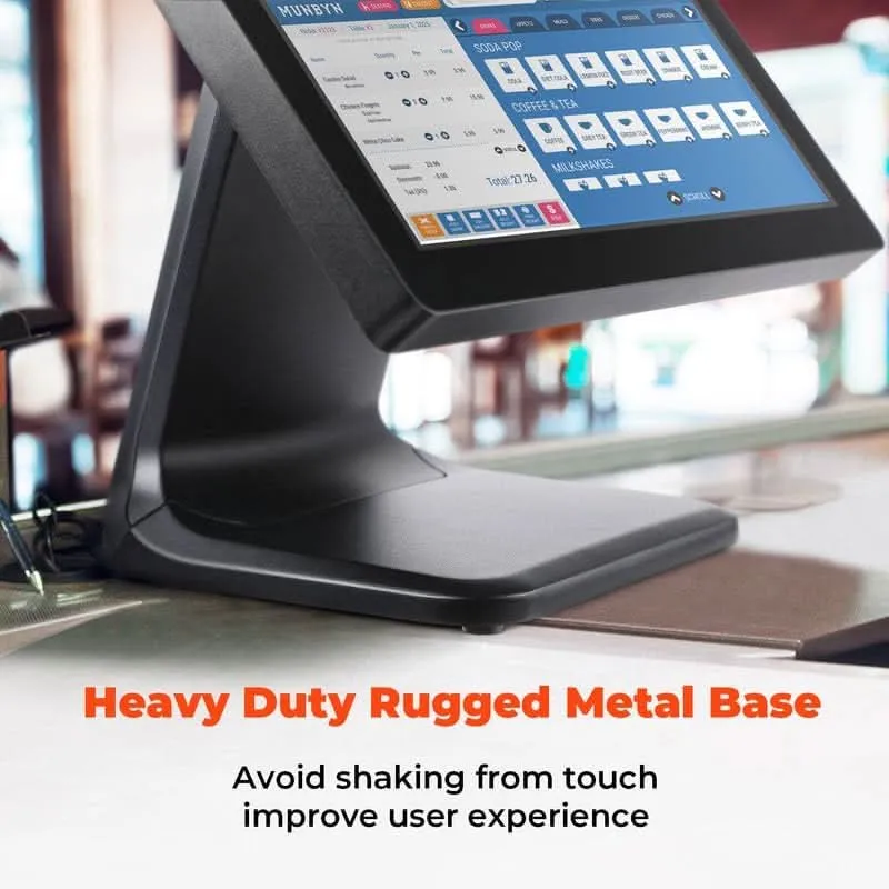 MUNBYN IPTS001 POS Touchscreen Monitor for Retail Checkout
