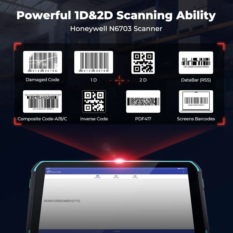 MUNBYN ILT01 Rugged Tablet for Field and Warehouse Work