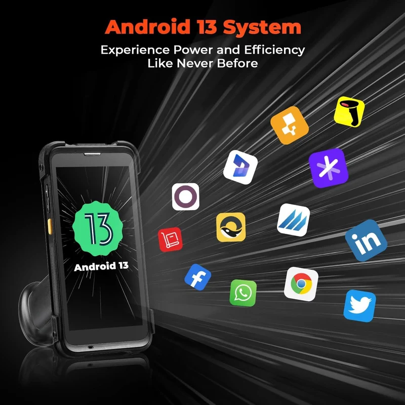 MUNBYN IPDA101P-LR Android Barcode Scanner for Long-Range Scanning
