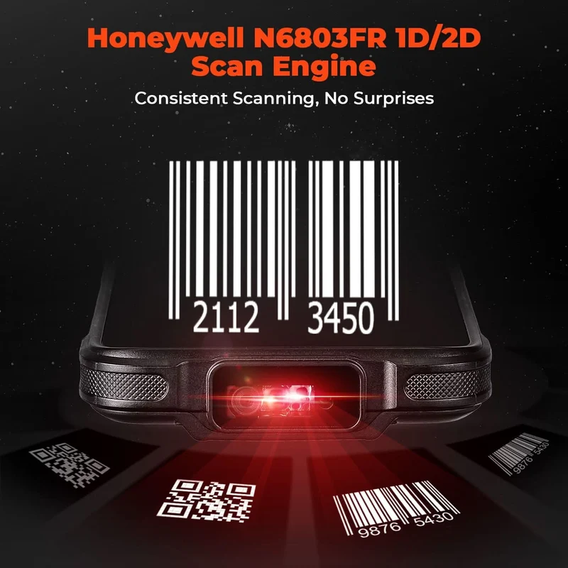 MUNBYN IPDA101P-LR Android Barcode Scanner for Long-Range Scanning