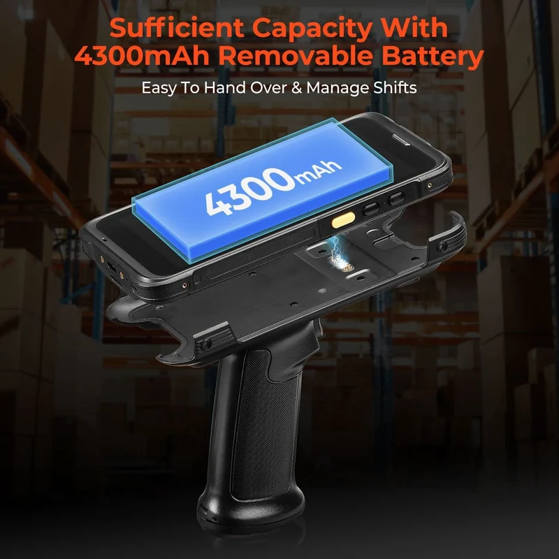 MUNBYN IPDA101P-LR Android Barcode Scanner for Long-Range Scanning