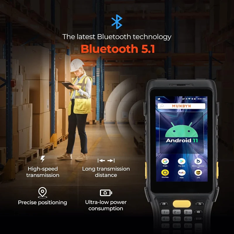 MUNBYN IPDA088P Long-Range Barcode Scanner