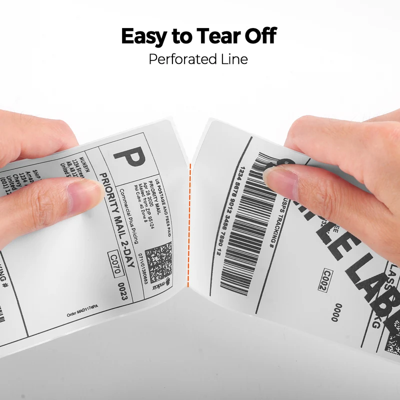 MUNBYN 3" x 5" Fan-Fold Thermal Shipping Labels for Small Parcels